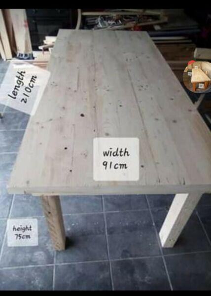 Unfinished table