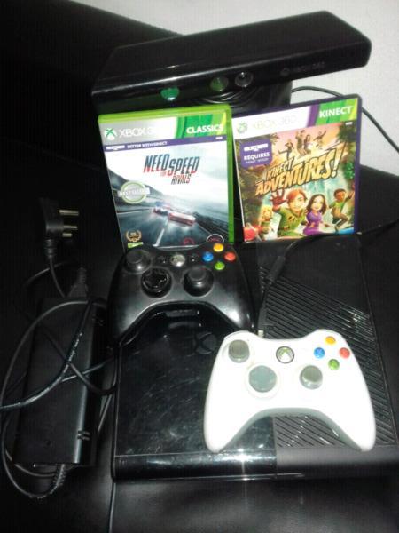 Xbox 360E with Kinect & Guitars!