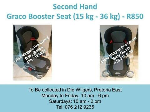 Second Hand Graco Booster Seat (15 kg - 36 kg)