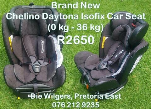 Brand New Chelino Daytona Isofix Car Seat (0 kg - 36 kg)