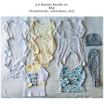 3-6 & 6-12 Months Clothing Bundles