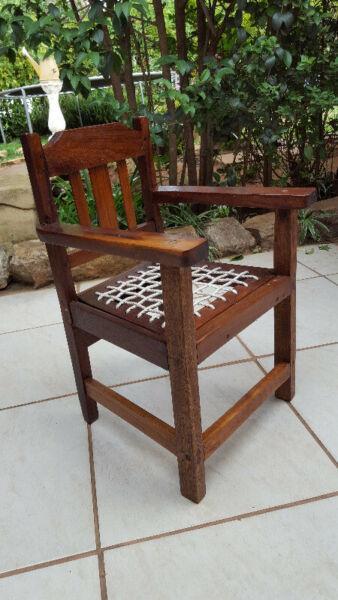 Antique imbuia toddlers chair