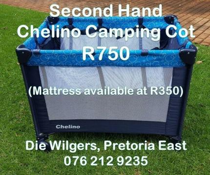Second Hand Chelino Camping Cot (Mattress available at R350)