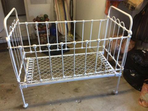Antique Wrought Iron Cot