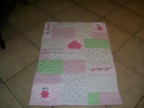 Quilted baby blanket