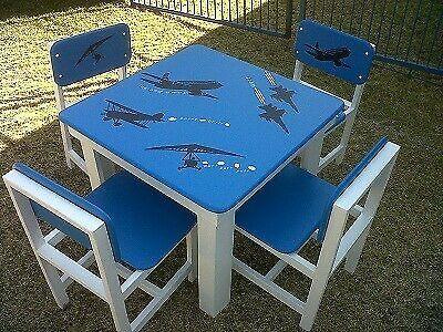 Children chairs, tables and toy box
