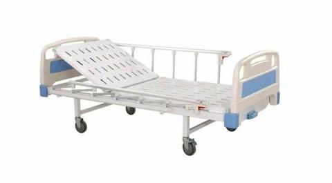 BRAND NEW - Manual Hospital Bed - Adjustable Backrest AND Optional Cot Sides - Crank Operated