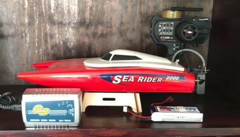 Sea Rider R/C boat - BRUSHLESS Water cooled motor