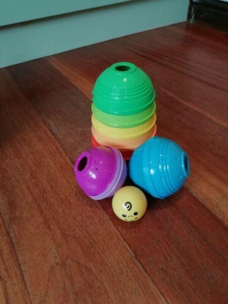 Fisher Price Stack and Roll Cups