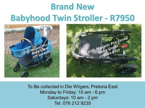 Brand New Babyhood Twin Stroller