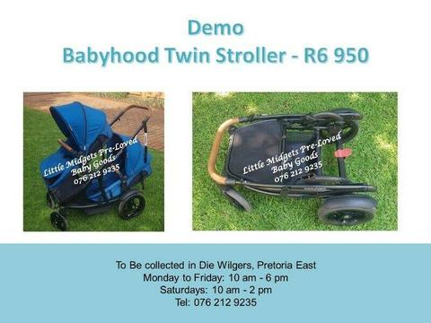 Demo Babyhood Twin Stroller