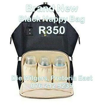 Brand New Black Nappy Bag