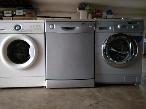 DISH WASHER AND TWO WASHING MACHINES