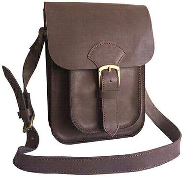 100% PURE LEATHER UNISEX CROSS BODY / MESSAGER BAG 