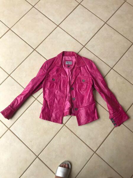 Pink Leather Jacket Collectible 