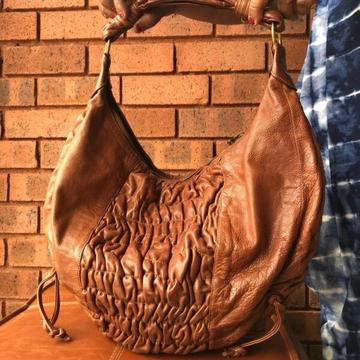 Stylish Quality Tan Leather Bag 