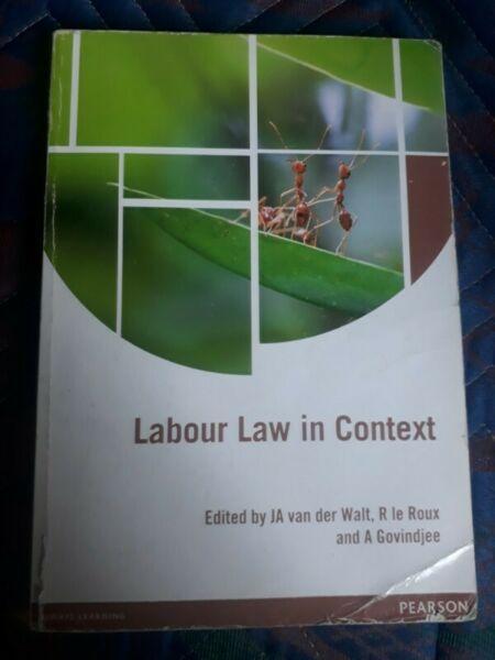 2nd year organisational psychology textbook. Labour law in context 