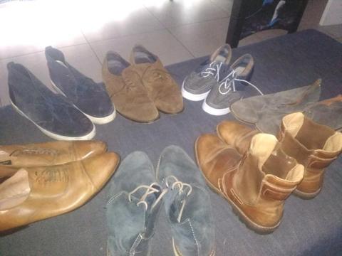 Fairly worn male shoes for sale. All shoe sizes are 11 