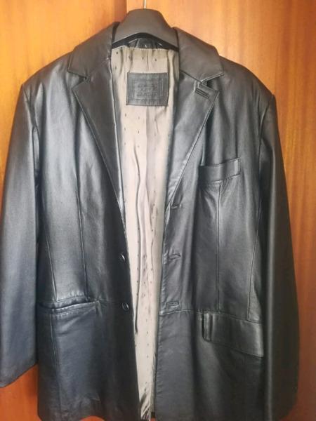Men's genuine leather jacket for sale 