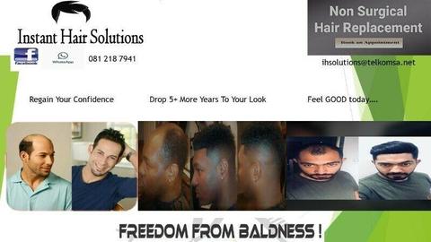 Male affordable hair loss solution for all hair types 