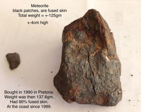 Iron meteorite. 