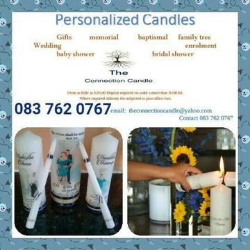 Personalized candles 