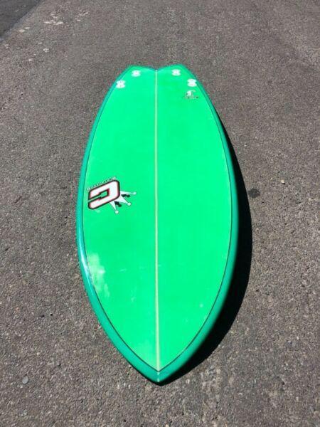 Clayton Retro fish surfboard 