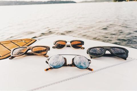 Polariod Sunglasses made from Bamboo  