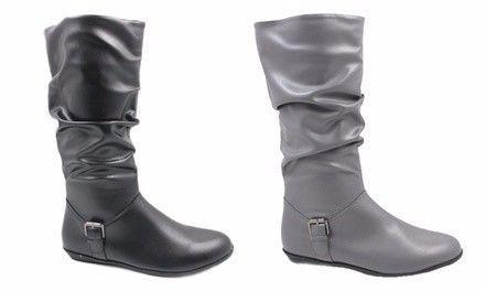 Ladies Long Rider Boots Grey (size 6) - LAST 2 PAIRS !! 