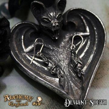 Alchemy Gothic E373 Awaiting The Eventide earrings (pair) 