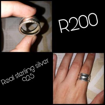 Sterling silver rings 