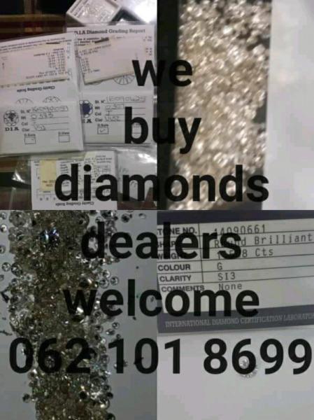 We buy Diamonds and gold  