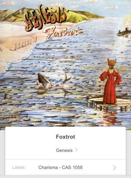 Genesis - Foxtrot LP Vinyl (UK print) 