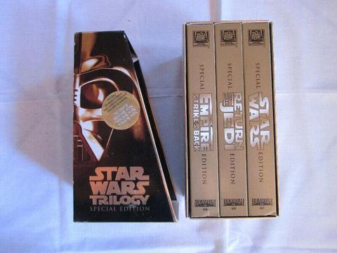 STARWARS Trilogy Special Edition box set( vhs tapes)3 tapes 