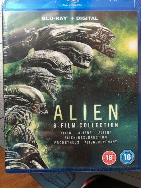 Alien 6 Film blu ray set 