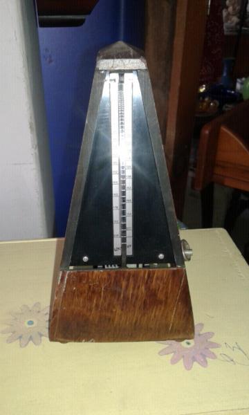 Vintage wooden metronome 