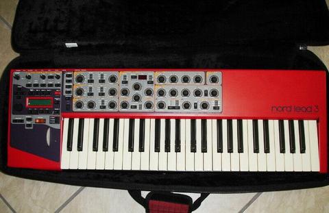 Nord LEAD 3 Synthesizer Immaculate condition with Custom Carry bag 