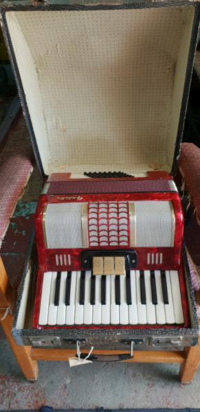 Vintage German Galotta 48 Bass Piano Accordion 