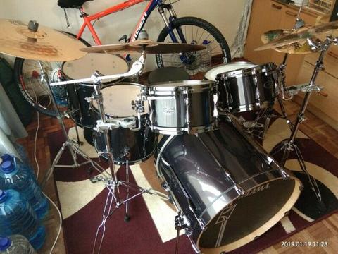 Tama- Super Star Hyper-Drive Drum Kit & Extras For Sale. 