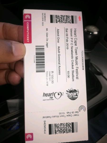 Heart Fm P4 ticket 