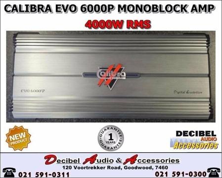 Calibra EVO 6000P Monoblock Amplifier, 4000W RMS 