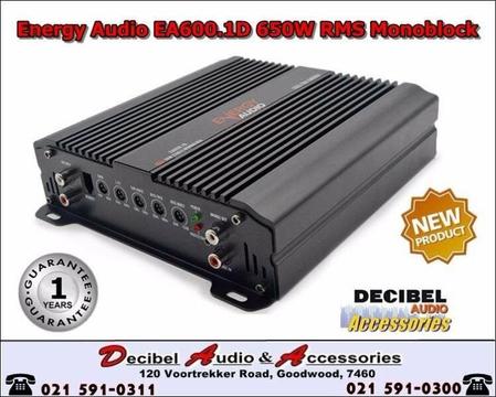 Energy Audio EA600.1D 650W RMS Excite Series Monoblock Amplifiers 