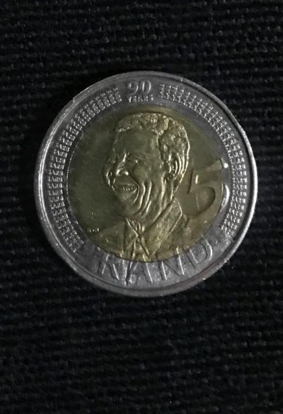 Nelson Mandela R5 coin  