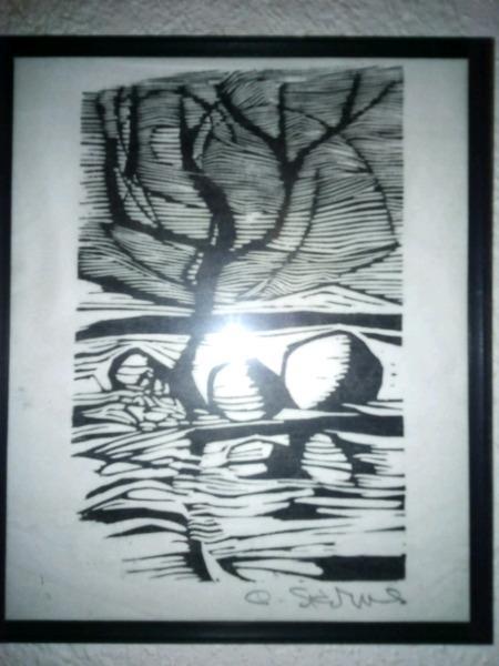 Cecil Skotnes Etching 