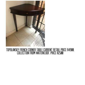 French corner table 