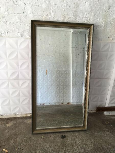 Antique Framed Beveled Mirror R700 