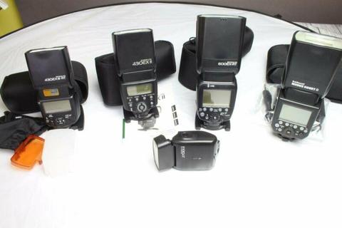 The following Canon flashes for sale. 