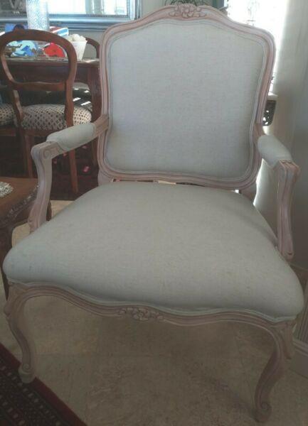 French styled chairs x 2 