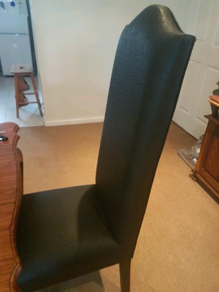 Ostrich leather dining room chairs for sale 