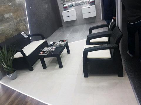 brand new *rattan style* outdoor set 4piece includes,1x2seater,2×1seater,table,cushions R4999 
